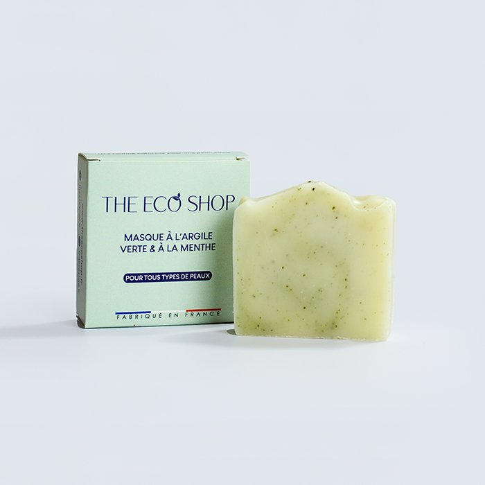 Masque à l’argile verte & à la menthe poivrée - The Eco Shop