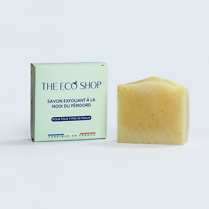 Savon exfoliant à la noix du Périgord - The Eco Shop