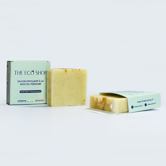 Savon exfoliant à la noix du Périgord - The Eco Shop