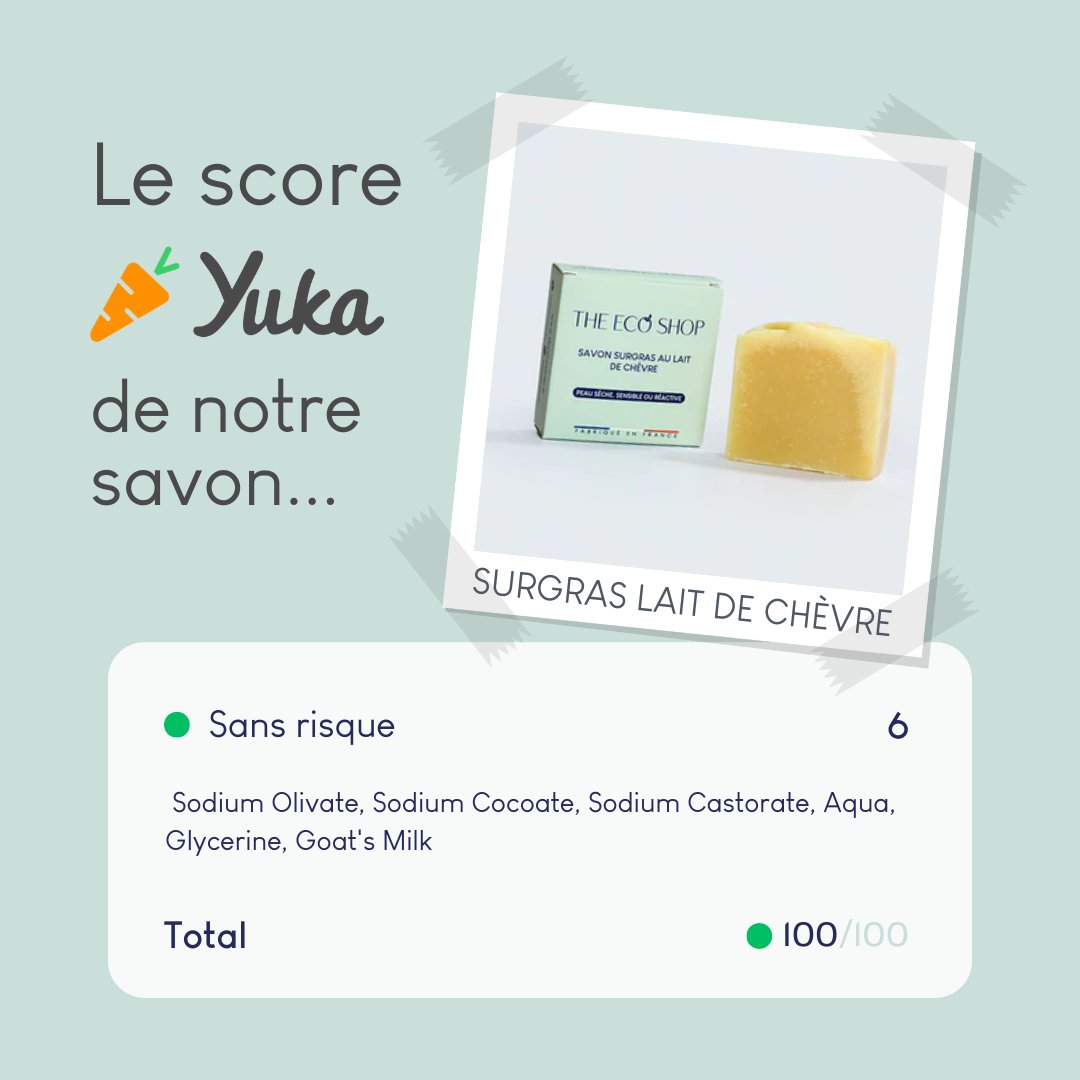 Savon surgras au lait de chèvre - The Eco Shop